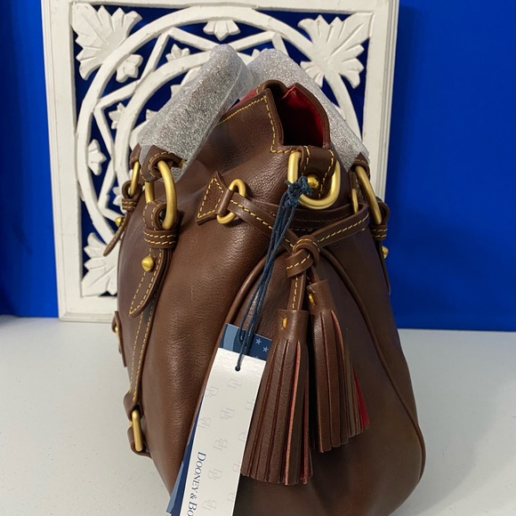 Dooney & Bourke Florentine Small Satchel Chestnut NWT - Picture 2 of 8